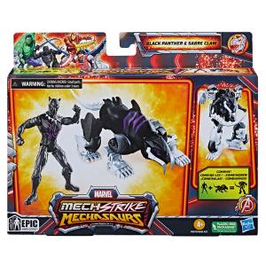 Hasbro Marvel Mech Strike: Mechasaurus - Black Panther Action Figure 10cm F6676