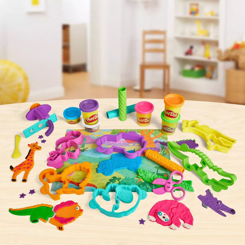 Hasbro Play-Doh Wild Animals Safari Toolset F7213