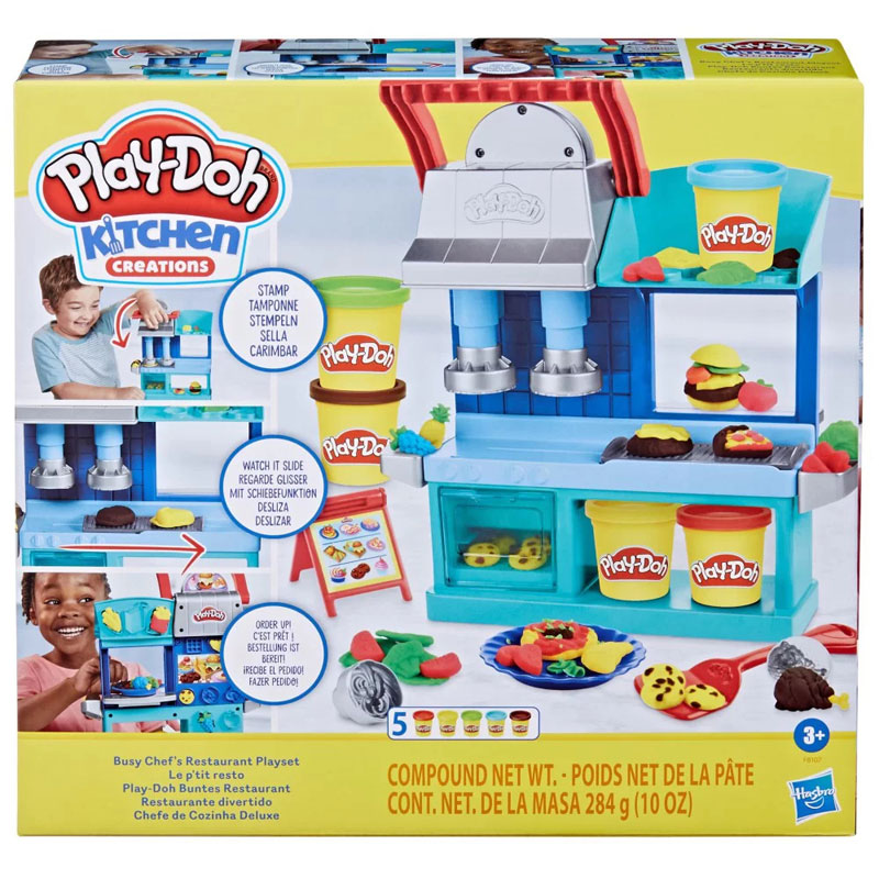 Hasbro Play-Doh Kitchen Creations Busy Chef's Restaurant Playset F8107