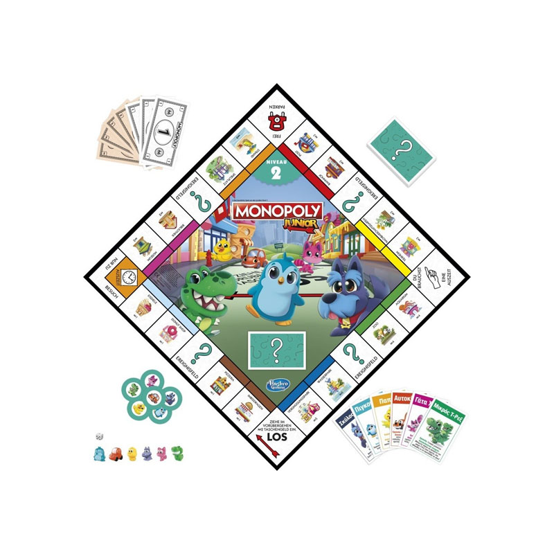 Hasbro Επιτραπέζιο Monopoly Junior 2 in 1 F8562