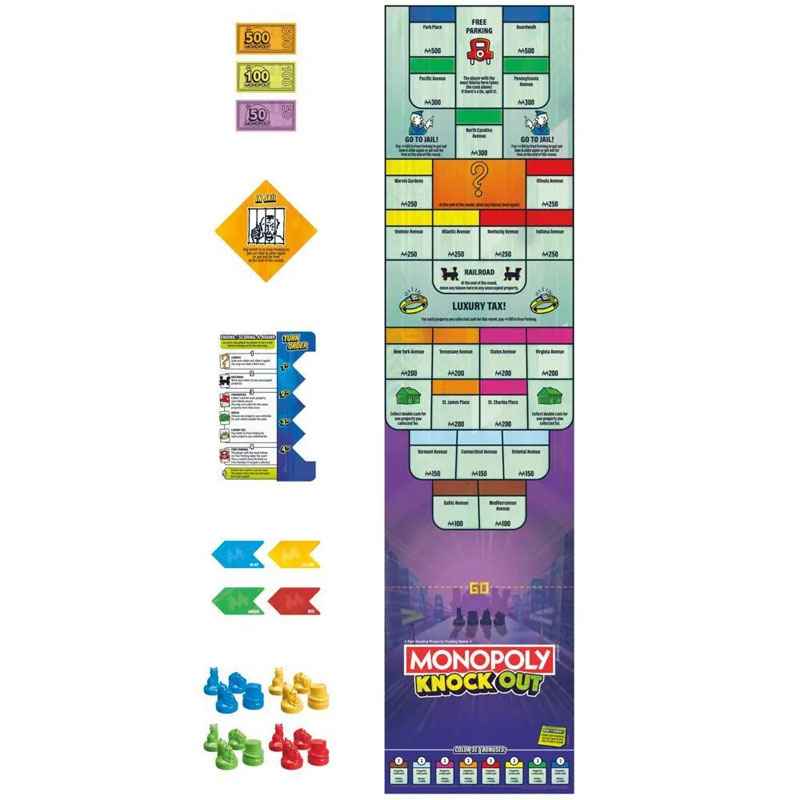 Hasbro Επιτραπέζιο Monopoly Knockout F8995