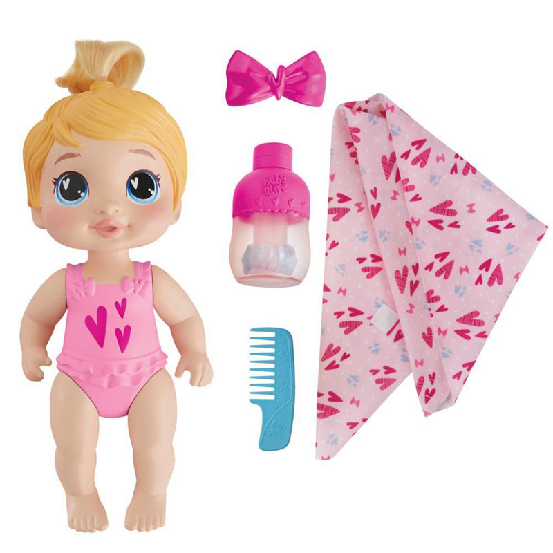 Hasbro Baby Alive Shampoo Snuggle Harper Hugs Blonde Hair Water Baby Doll 28cm F9119