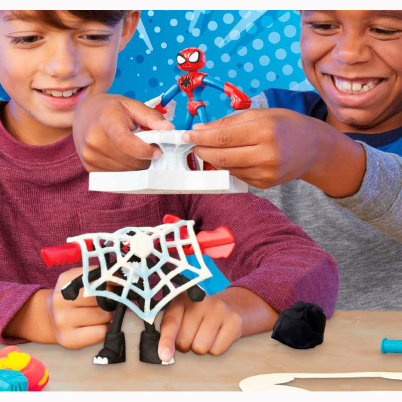 Hasbro Play-Doh Marvel Spiderman Launch and Slice Battle Playset F9827