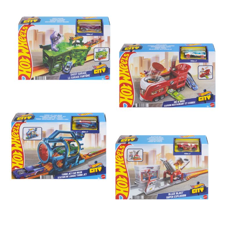 Mattel Hot Wheels City Αναδιπλούμενες Πίστες - Σχέδια FJN34