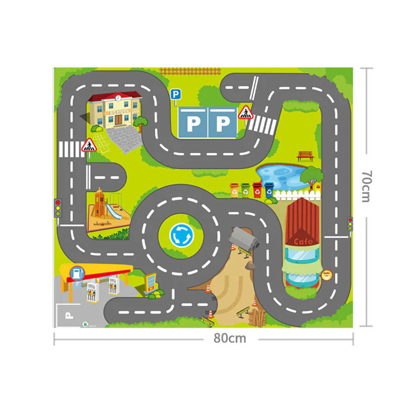 Just Toys Kidz To GO Mini Car Set 3 with Playmat  80x70cm 10629