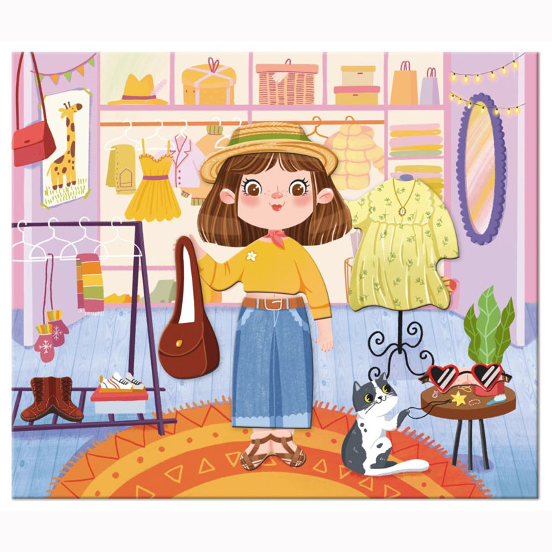 Just Toys Magnetic Dress-Up Fashion Girl – Μαγνητικό Παιχνίδι με 32 Τεμάχια 200243
