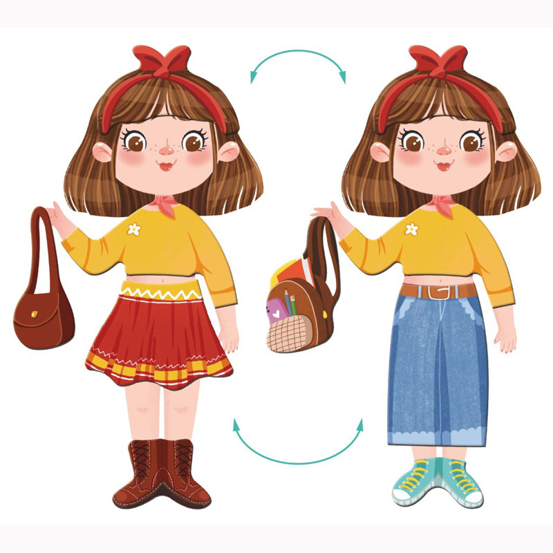 Just Toys Magnetic Dress-Up Fashion Girl – Μαγνητικό Παιχνίδι με 32 Τεμάχια 200243