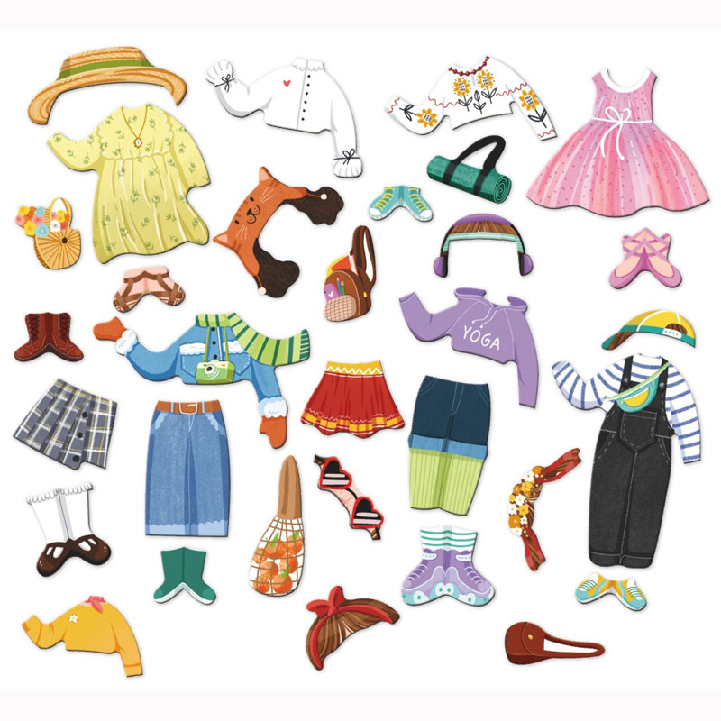 Just Toys Magnetic Dress-Up Fashion Girl – Μαγνητικό Παιχνίδι με 32 Τεμάχια 200243