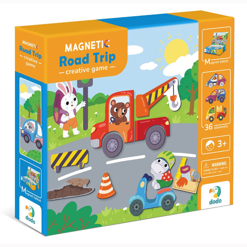 Just Toys Magnetic Road Trip – Μαγνητικό Παιχνίδι με 36 Τεμάχια 200244