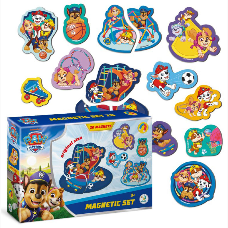 Just Toys Paw Patrol The Playground - Μαγνητικό Σετ με 20 Μαγνήτες 200668