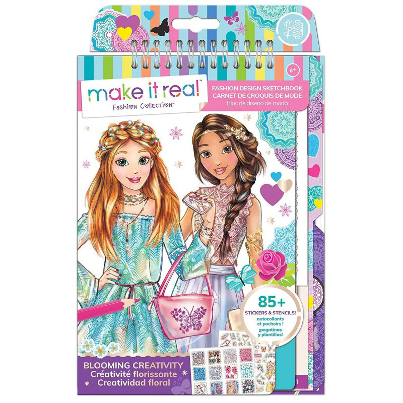 Make It Real Fashion Design Sketchbook Blooming Creativity 3202