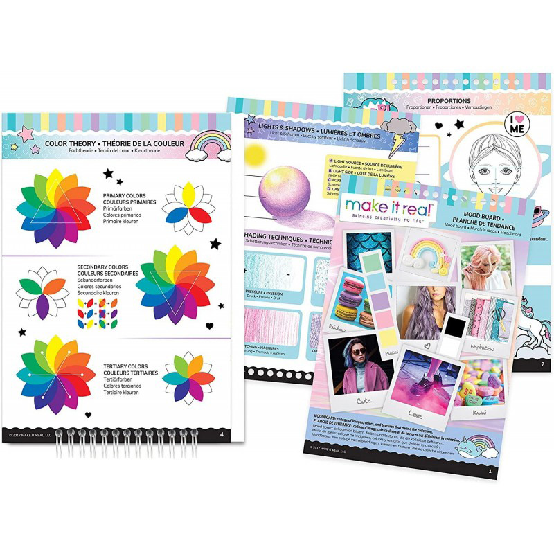 Make it Real Fashion Design Sketchbook  Pastel Pop! 3205