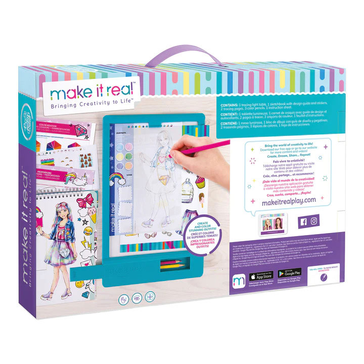 Make It Real Fashion Design Tracing Light Table 3502