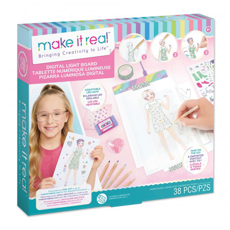 Make It Real Fashion Design Sketchbook Digital Light Board 3503