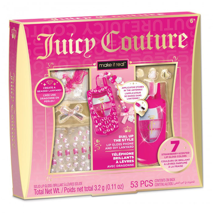 Make It Real Juicy Couture Dial Up The Style Lip Gloss Phone & DIY Lanyard 4473