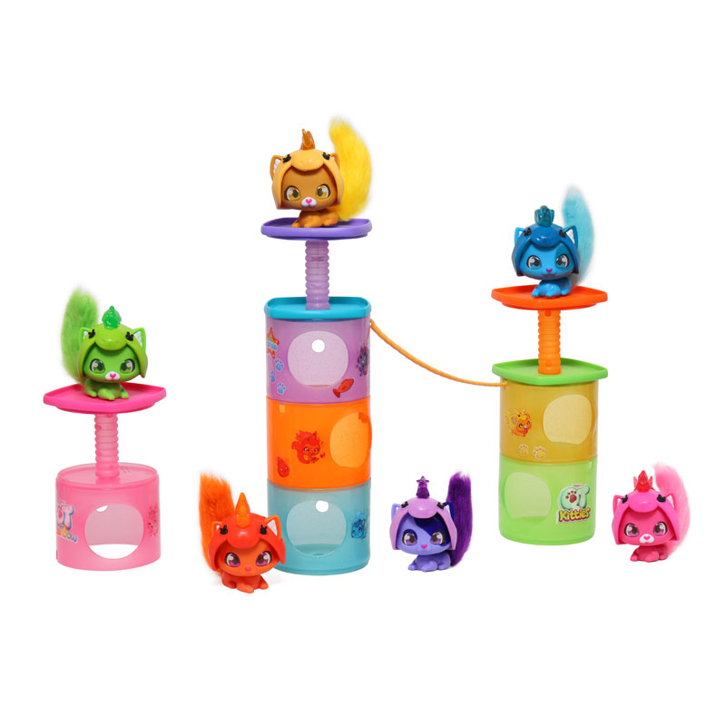 Just Toys Happy Line QT Kitties Rainbow Playset 450009