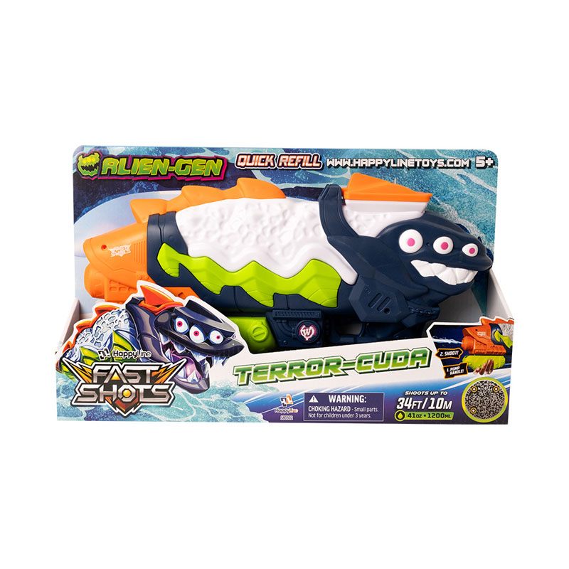 Just Toys Fast Shots Water Blaster Alien Gen Terror Cuda 580302