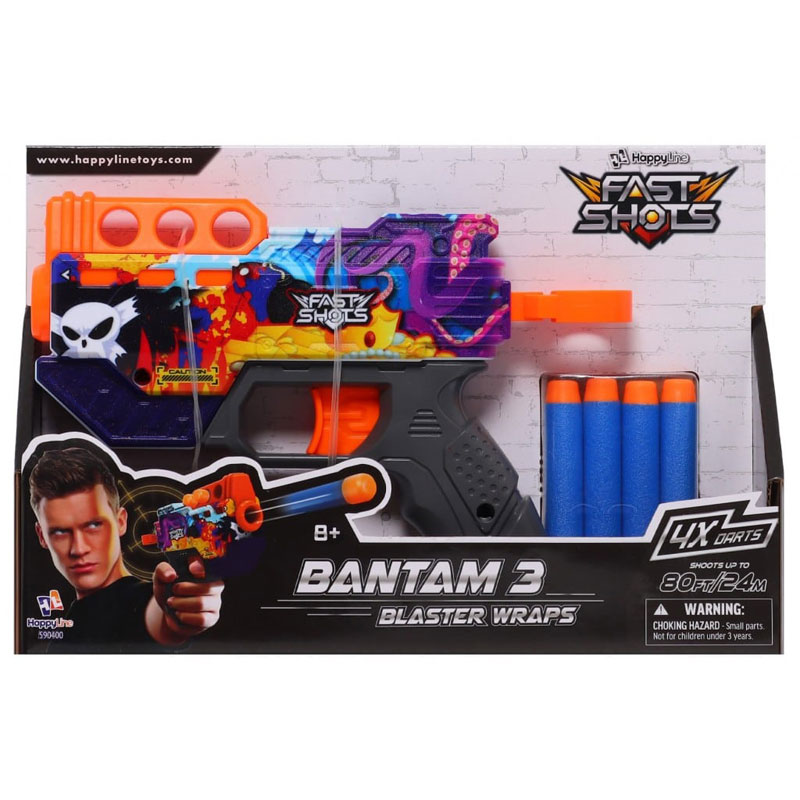 Just Toys Fast Shots Blaster Wraps Bantam 3 590400