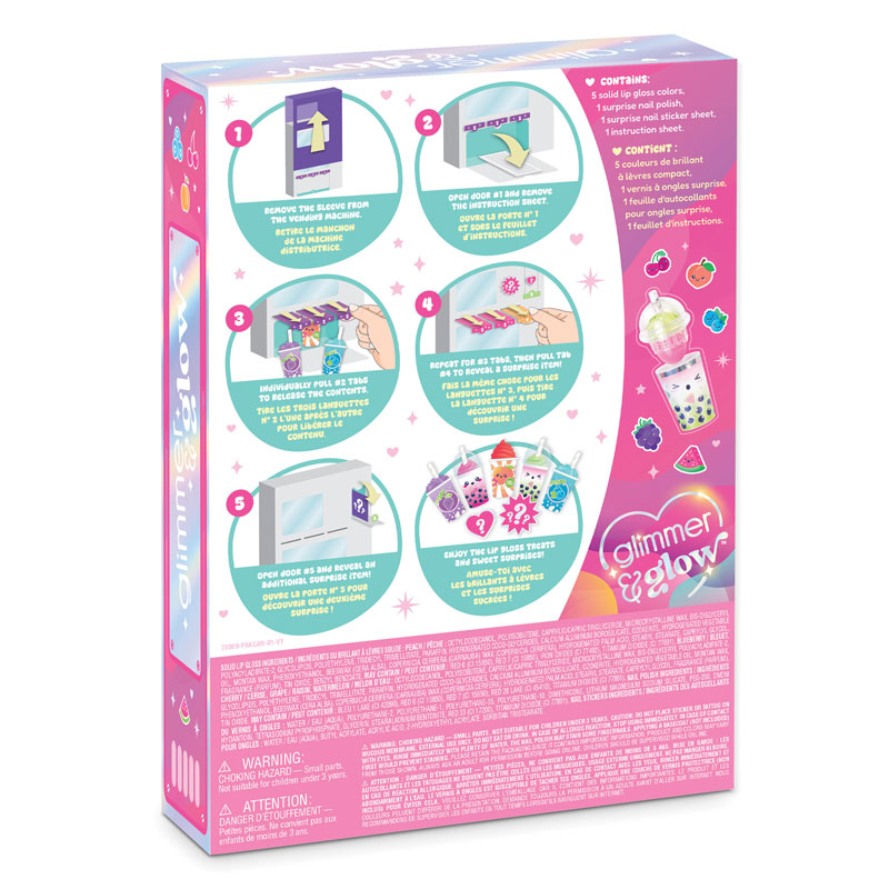 Make It Real Glimmer & Glow™ Fruity Beauty Cosmetics Vending Machine 70009