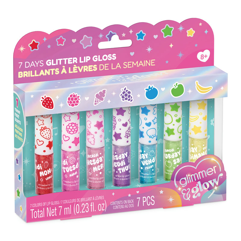 Make It Real Glimmer & Glow™ 7 Days Glitter Lip Gloss 70011