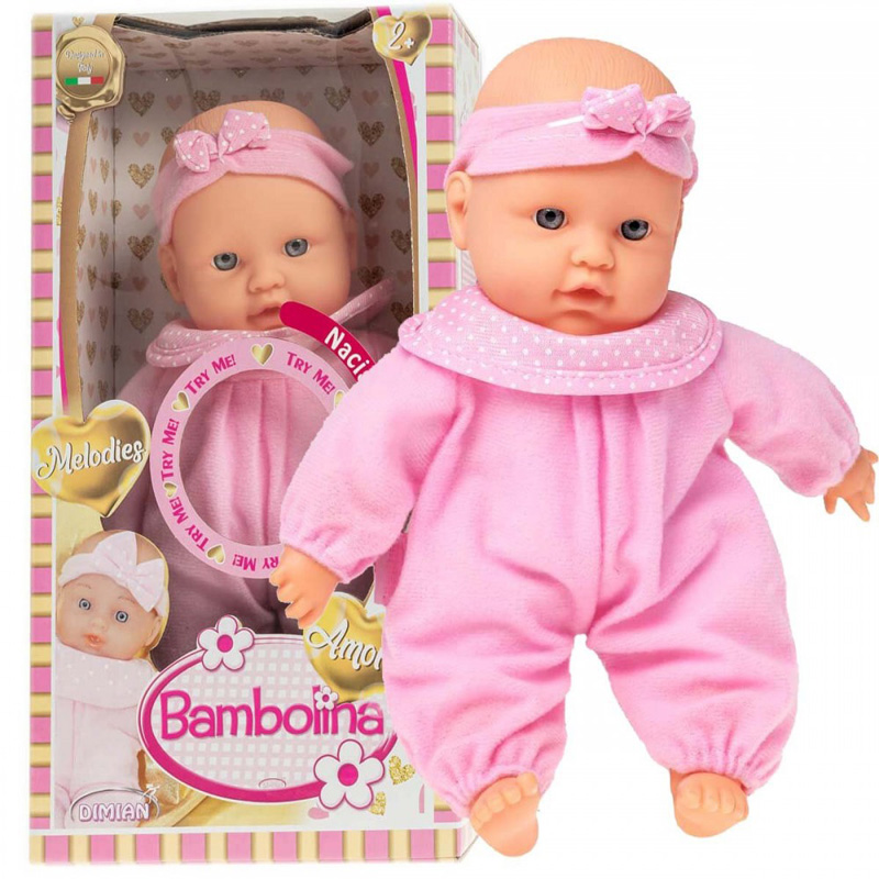 Just Toys Bambolina Amore 26εκ με 4 ήχους (Ροζ)