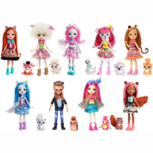 Mattel Enchantimals - Κούκλα & Ζωάκι Φιλαράκι - Νέοι Φίλοι - Σχέδια FNH22