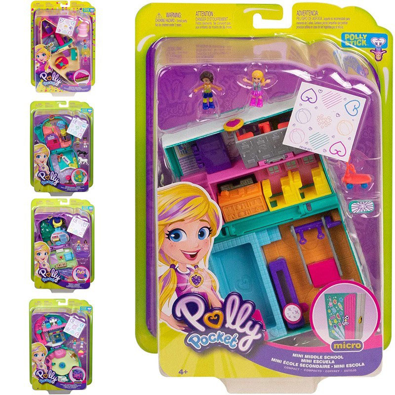 Mattel Polly Pocket Mini - Ο Κόσμος Της Polly Σετάκια - Σχέδια FRY35