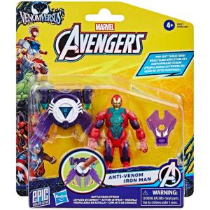 Hasbro Marvel Avengers Figure Anti-Venom Iron Man with Battle Gear 10cm G0971/G0892