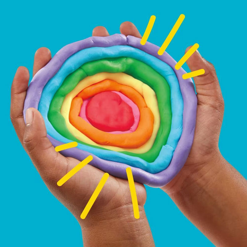 Hasbro Play-Doh Super Rainbow Favors 50 μίνι βαζάκια G1761