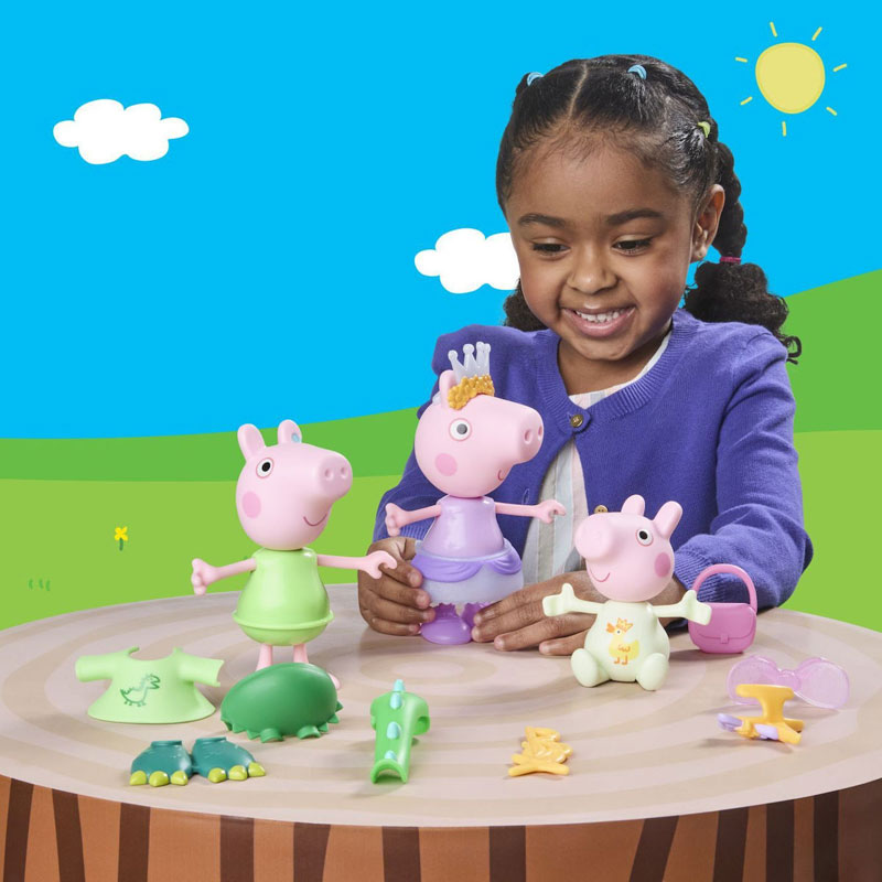 Hasbro Peppa Pig & Friends Φιγούρες Dress Up - Three Little Piggies Dress-Up G2508