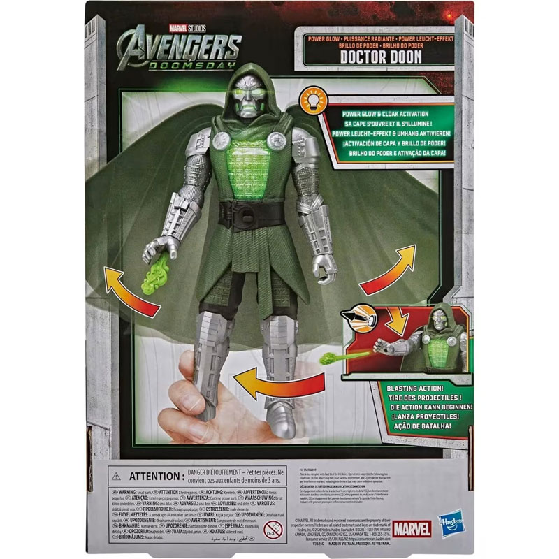 Hasbro Marvel Studios Avengers Doomsday Φιγούρα Δράσης Power Glow Doctor Doom 25cm G2650
