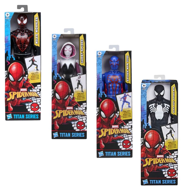 Hasbro Marvel Titan Series Φιγούρες Spider-Man Classic Hero- Σχέδια G2716