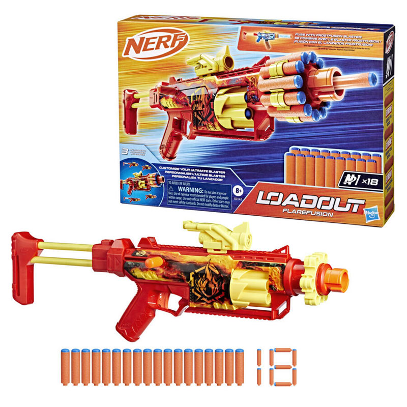 Hasbro Nerf Loadout FlareFusion Blaster G3142