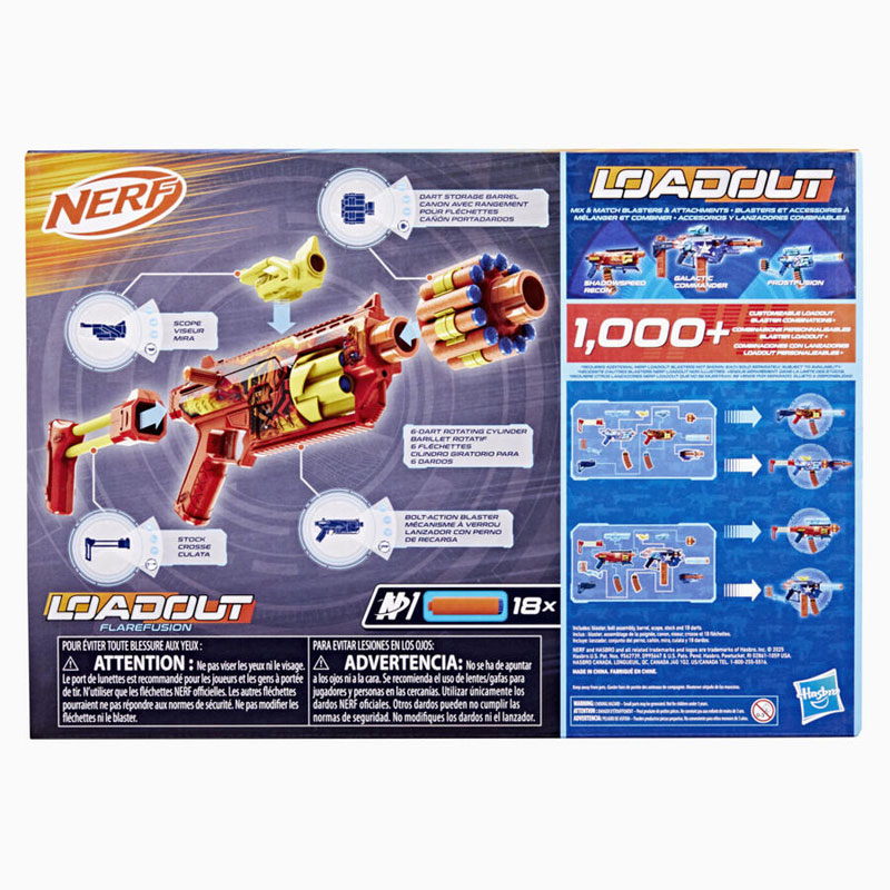 Hasbro Nerf Loadout FlareFusion Blaster G3142