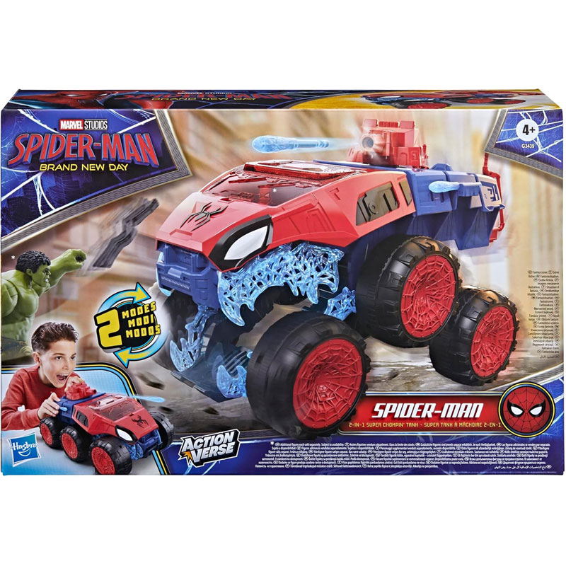 Hasbro Marvel Spider-Man Brand New Day 2-In-1 Super Chompin' Tank & Φιγούρα G3439
