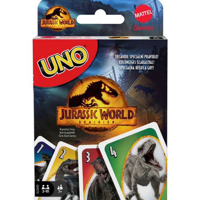 Mattel Uno Jurasic World 3 (Αγγλική Έκδοση) GXD72