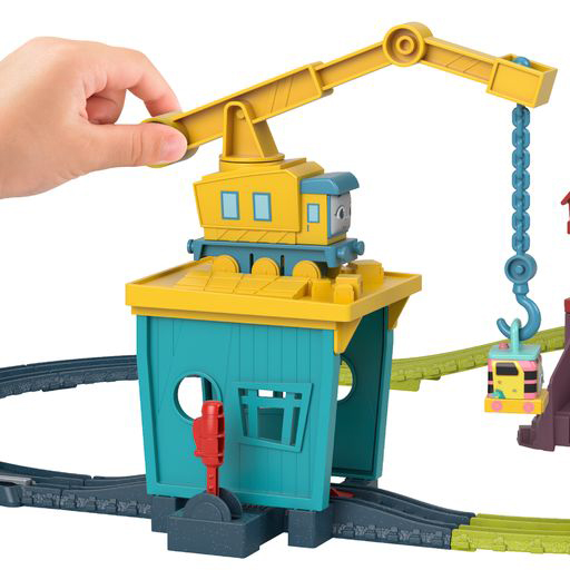 Fisher Price Thomas The Train Tόμας - Πίστα και Σταθμός Επισκευών με την Κάρλι & τη Σάντι HDY58