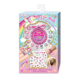 Hot Focus Dazzle Nails Unicorn Σετ Νυχιών με βραχιόλι HF030UC
