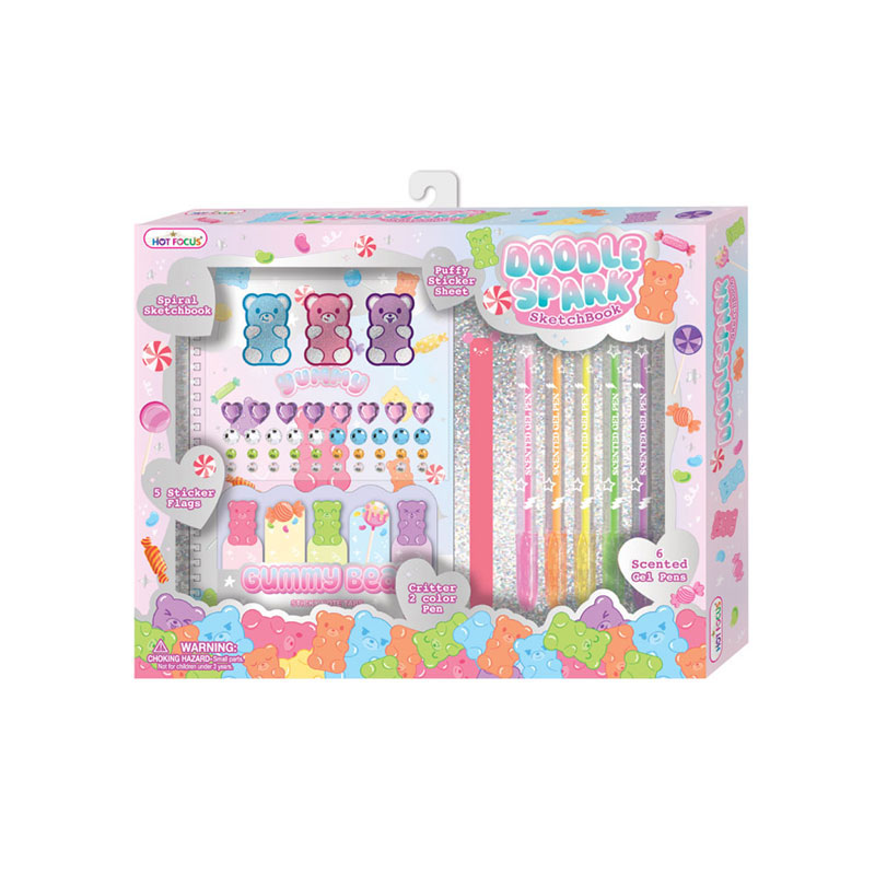 Hot Focus Doodle Sketchbook Gummy Bear HF207GB