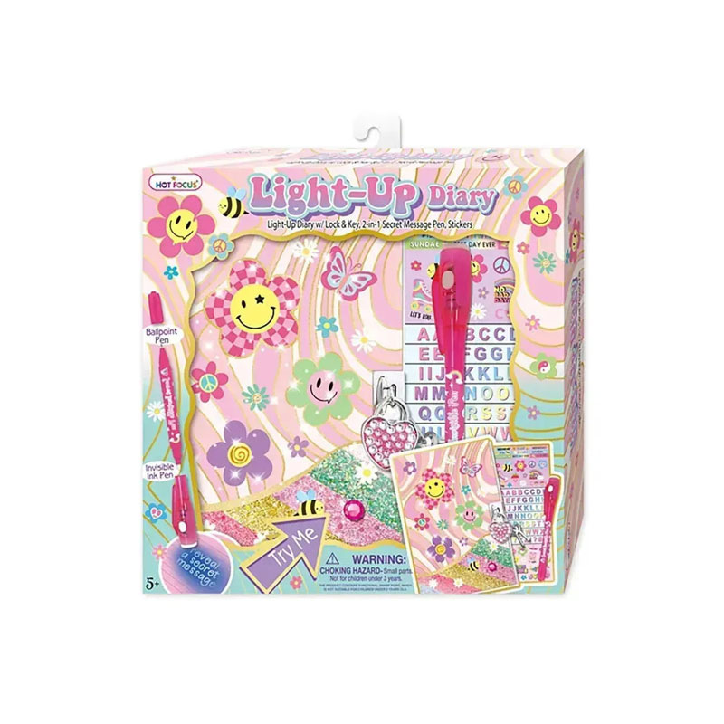 Hot Focus Light Up Diary Groovy Flower HF249GF