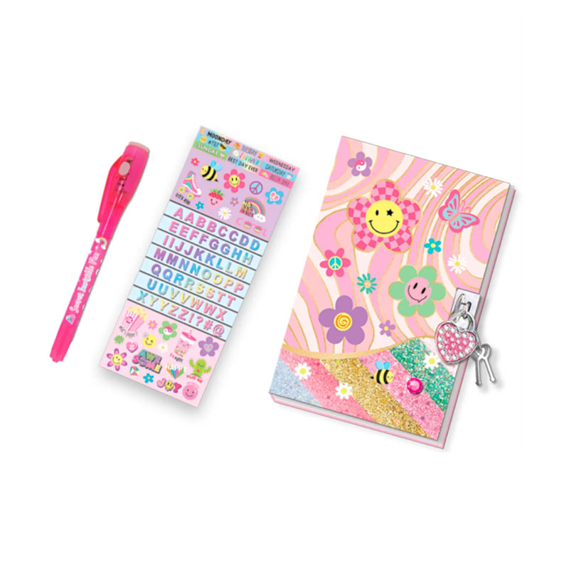 Hot Focus Light Up Diary Groovy Flower HF249GF
