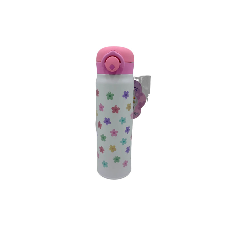 Hot Focus Double Wall Stainless Steel Water Bottle - Ανοξείδωτο Παγούρι Groovy Flower 500ml HF462GF