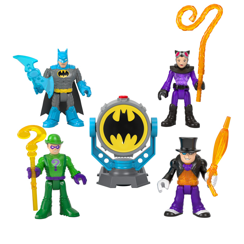 Mattel Imaginext Bat-Tech Bat-Signal Φιγούρες Σετ των 4 HFD47