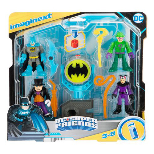 Mattel Imaginext Bat-Tech Bat-Signal Φιγούρες Σετ των 4 HFD47