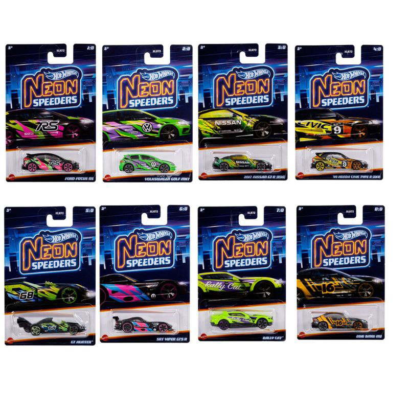 Mattel Hot Wheels Αυτοκινητάκια Neon Speeders HLH72