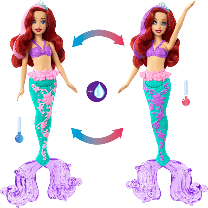 Mattel Disney Princess Ariel Color Change HLW00