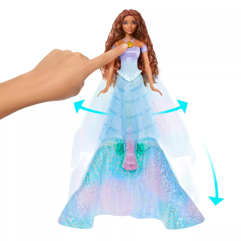 Mattel Disney Princess Κούκλα Ariel Η μικρή γοργόνα - Ariel που μεταμορφώνεται HLX13