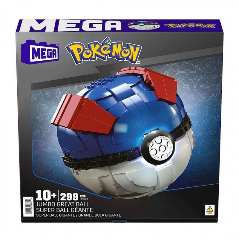 MEGA Construx™ Τουβλάκια MEGA™ Pokémon™ Jumbo Great Ball 299τμχ HMW04