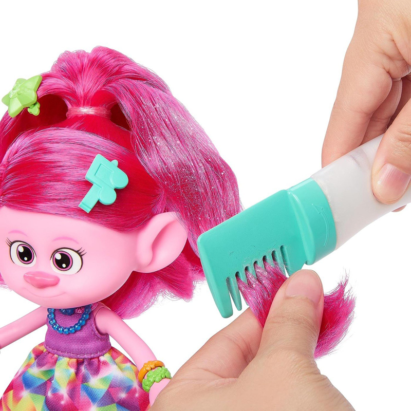 Mattel Dreamworks Trolls 3 Banf Together Strong-Hair-Talen Queen Πόπη Φανταστικά Μαλλιά HNF25