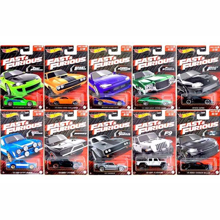 Mattel Hot Wheels Αυτοκινητάκια Ταινίες Fast & Furious - Σχέδια HNR88